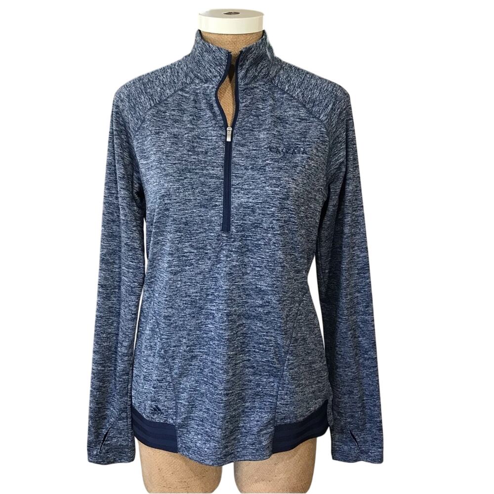 Adidas Golf Women's Quarter Zip Las Vegas Cascata Private Sz Med Blue Space Dye